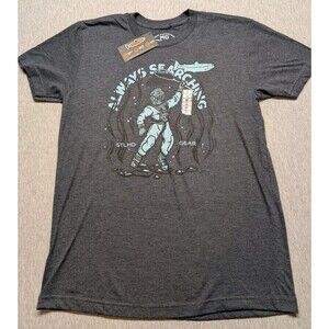 STLHD Manufacturing T-Shirt Mens M Always Searching Graphic Fishing Outdoors